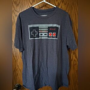 Nintendo Gray T-Shirt with Retro Controller Graphic 2XL